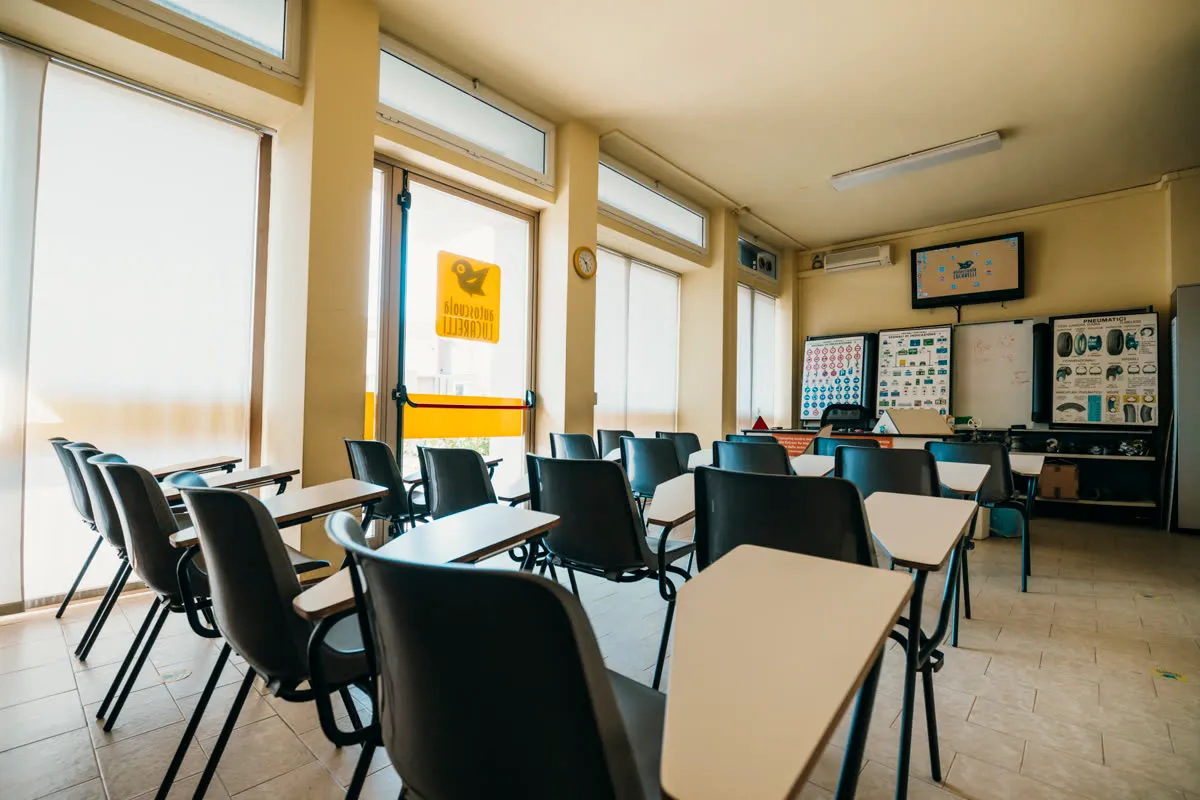 Lezione di teoria in aula